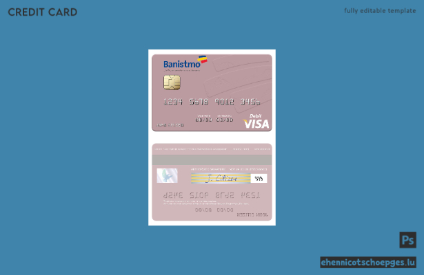 Panama Banco Banistmo Visa Debitkarte – Beispielvorschau